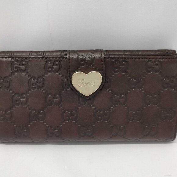 Gucci Handbags - Gucci Guccissima Heart Continental Wallet
